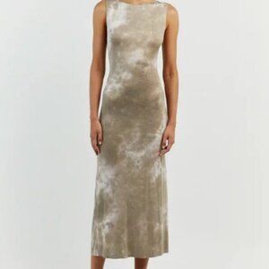 DISSH Sawyer Tie-Dye Midi/Maxi Dress - Light Casper Moss NWT